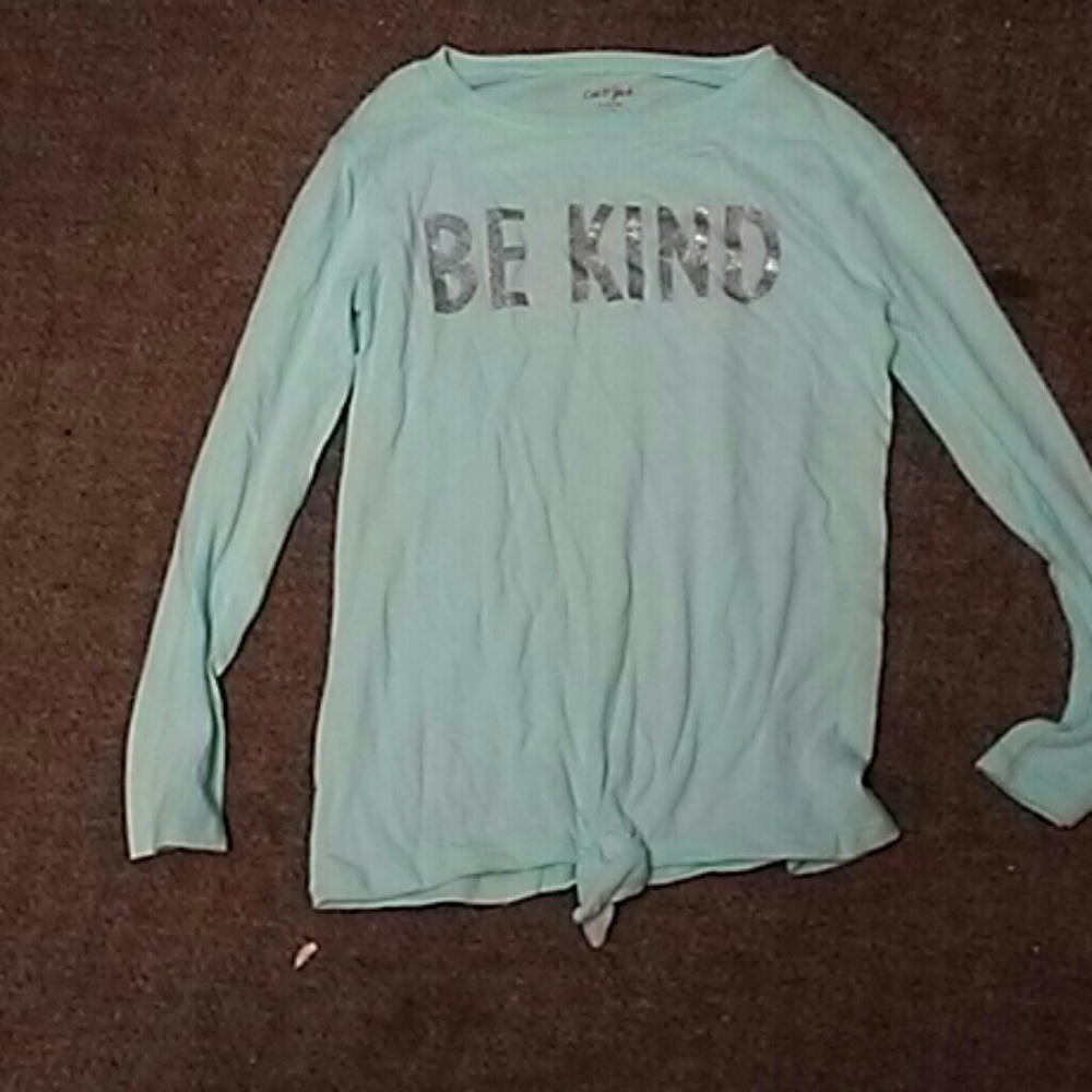 Girls mint green sweater sz 10 to 12